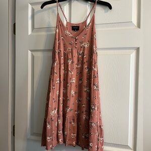 Floral sundress with adjustable straps